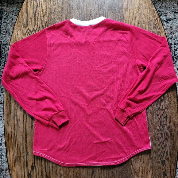 Vintage 1980s BMX Champions Sleeve V-neck Pajama Top Size Boy's 14 - Picture 2 of 6